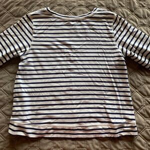 Stella & Dot Stripped, Zipped Pullover